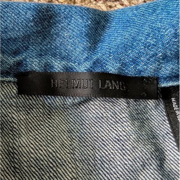 Helmut Lang Oversized Pieced Patchwork Denim Jacket in Blue, size M - Picture 4 of 7